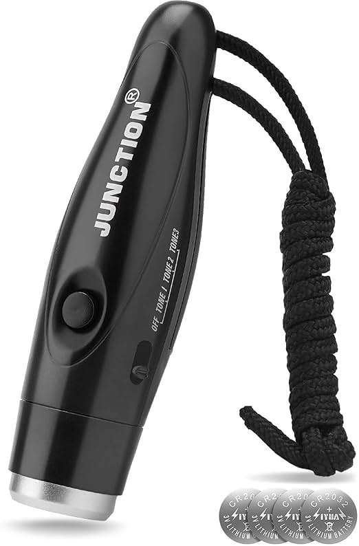UNIWA Electronic Whistle, Battery Operated Whistle Adjustable 3 Different Loud Whistle Sounds with Lanyard Handheld Electronic Whistles for Referees Volleyball Coaches Teacher, Soccer Sports Whistle - Image 1