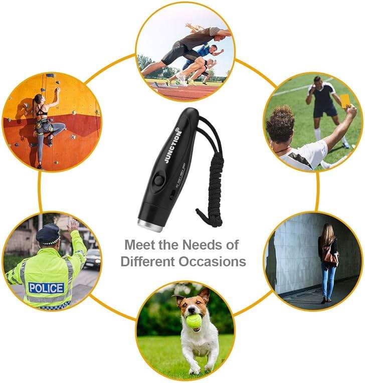 UNIWA Electronic Whistle, Battery Operated Whistle Adjustable 3 Different Loud Whistle Sounds with Lanyard Handheld Electronic Whistles for Referees Volleyball Coaches Teacher, Soccer Sports Whistle - Image 5