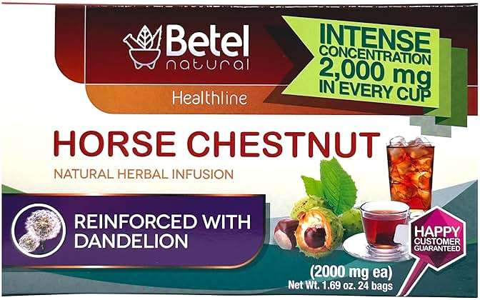 Premium Castanos de Indias (Horse Chestnut) Tea Reinforced with Dandelion by Betel Natural - Promotes Healthy Circulation - 24 Tea Bags - Image 5