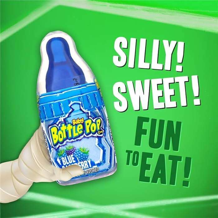 Baby Bottle Pop Candy Lollipops Variety Pack - 10 Ct Individually Wrapped Suckers with Powdered Dip - Assorted Bulk Candy for Kids Party Favors, Goodie Bags, Baby Shower & Gender Reveal - Image 3
