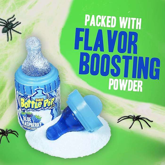 Baby Bottle Pop Candy Lollipops Variety Pack - 10 Ct Individually Wrapped Suckers with Powdered Dip - Assorted Bulk Candy for Kids Party Favors, Goodie Bags, Baby Shower & Gender Reveal - Image 4