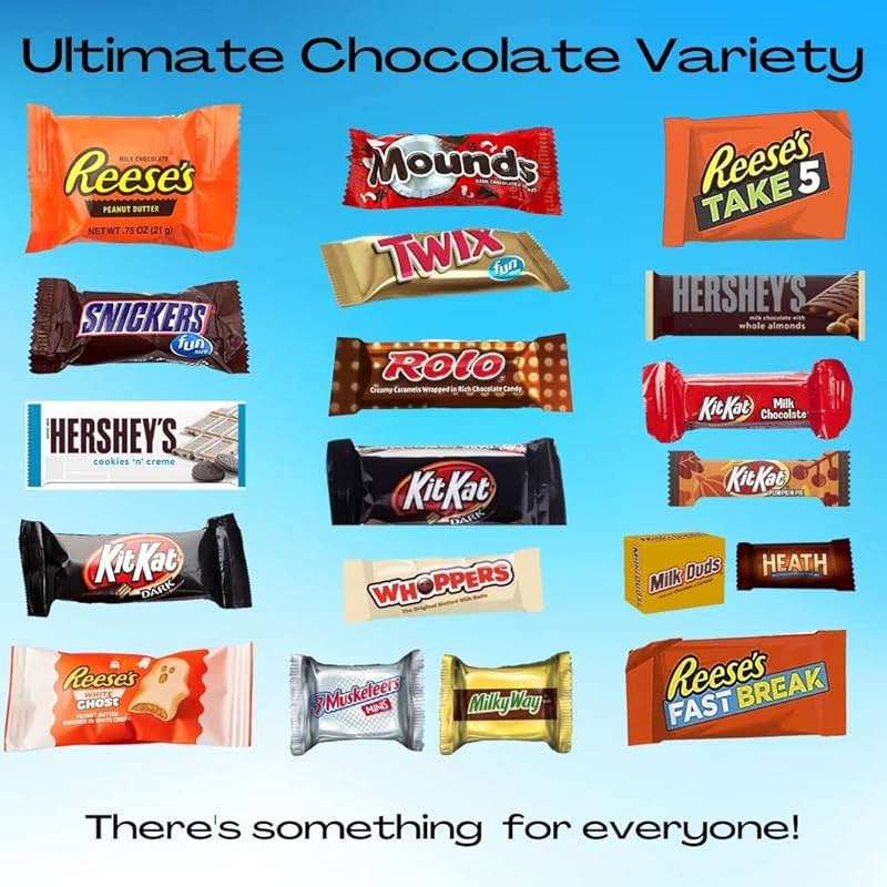 ULTIMATE Assorted CHOCOLATE Candy Mix! (4 Lbs.) Fun Mega Variety! Individually Wrapped Minis, Bulk, FRESH & DELICIOUS Fun Size Assortment, Great for Easter Baskets & Egg Hunts, Home & Office Candy Bowls, Parties, Parades & Piñatas!. - Image 3