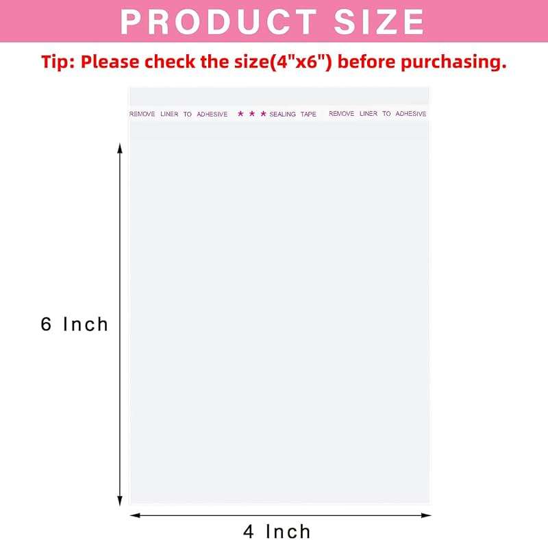 Morepack Clear Self Sealing Cellophane Bags,4x6 Inches 200 Pcs Cookie Bags Resealable Cellophane Bag for Packaging Cookies, Candy and Products - Image 2