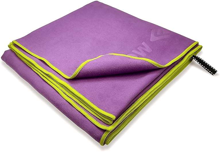 Flow Hydro Sport Towel - Microfiber Quick Dry Swimming Towels for Swim, Pool, Triathlon, and Other Water Sports in Medium, Large, Extra Large, and Hooded Sizes (Purple, Medium (48" x 24")) - Image 3