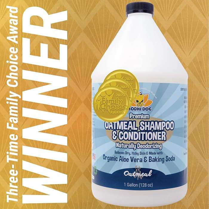Bodhi Dog Natural Oatmeal Dog Shampoo & Conditioner - Hypoallergenic Formula - Naturally Deodorize Dogs, Cats & Pets - Moisturizes Dry, Itchy & Sensitive Skin - Made in USA (1 Gallon) - Image 2