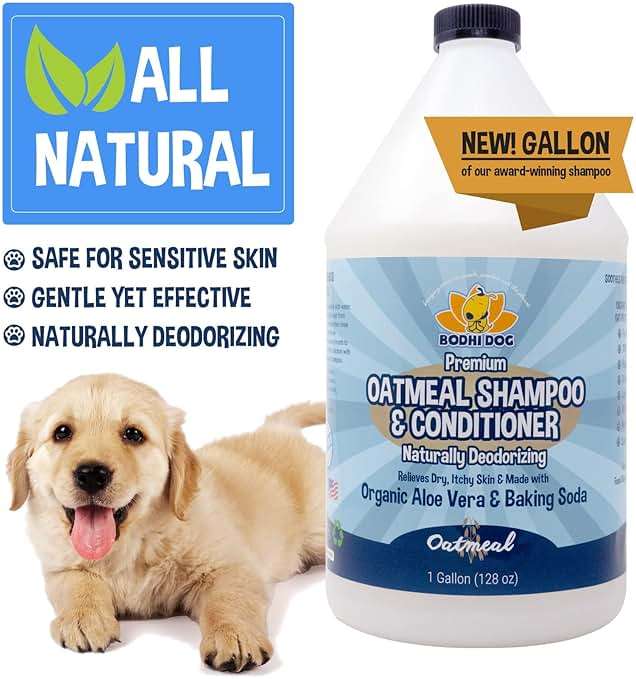 Bodhi Dog Natural Oatmeal Dog Shampoo & Conditioner - Hypoallergenic Formula - Naturally Deodorize Dogs, Cats & Pets - Moisturizes Dry, Itchy & Sensitive Skin - Made in USA (1 Gallon) - Image 5