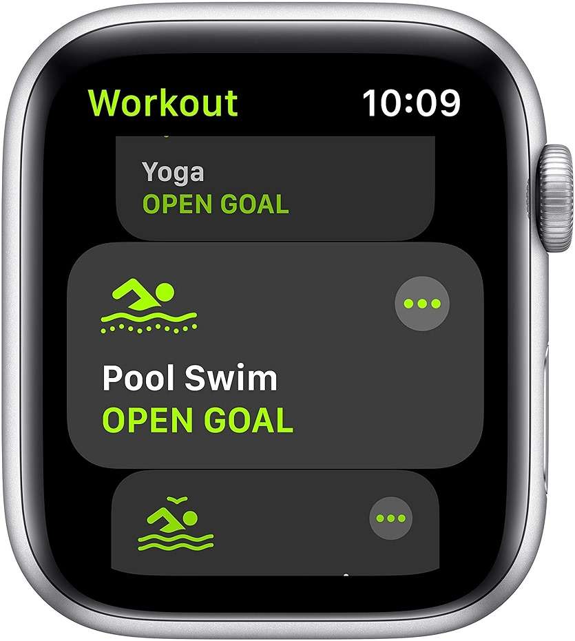 Apple Watch SE (GPS, 40mm) - Silver Aluminum Case with White Sport Band (Renewed) - Image 3