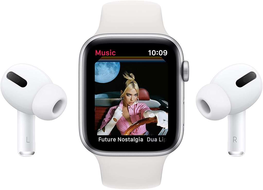Apple Watch SE (GPS, 40mm) - Silver Aluminum Case with White Sport Band (Renewed) - Image 7