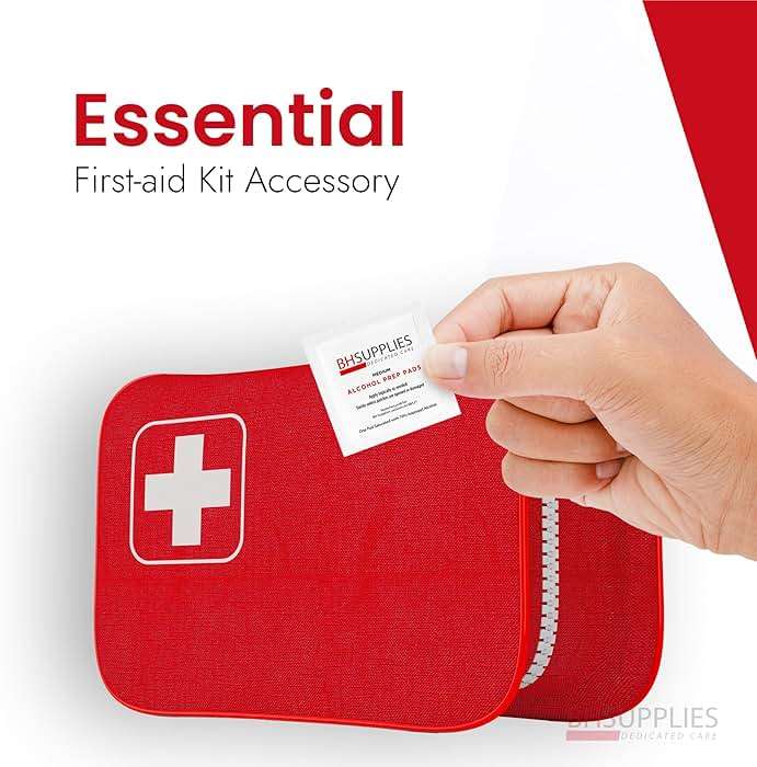 BH Supplies Alcohol Prep Pads | Medical Grade, Sterile, Individually Wrapped, 70% Isopropyl Alcohol, Medium 2-Ply, 100-Pack - Image 2