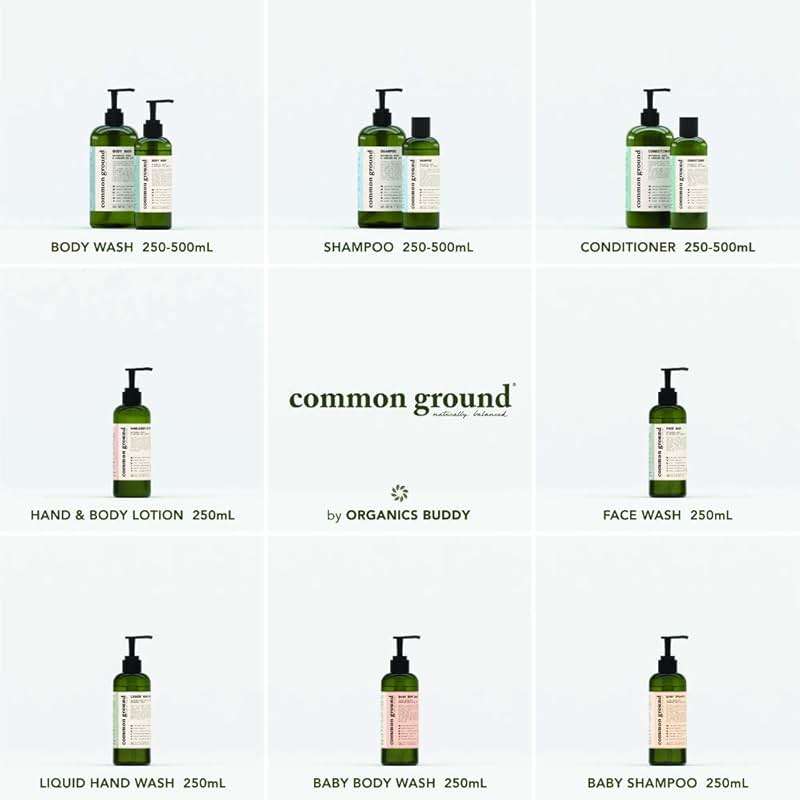 COMMON GROUND Natural Body Wash - Paraben & Cruelty Free, Vegan, Plant-Based, Botanical Freesia Scent & Avocado Oil Extracts - All Skin Types, Men & Women, Sensitive - Image 8