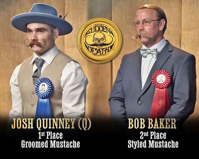 Mustache Wax Strong Hold Grooming For Men | Sudden Death Moustache & Beard Wax 1oz Tin | Perfect For Handlebar Mustaches By Death Grip | No Heat Source Required - Image 2