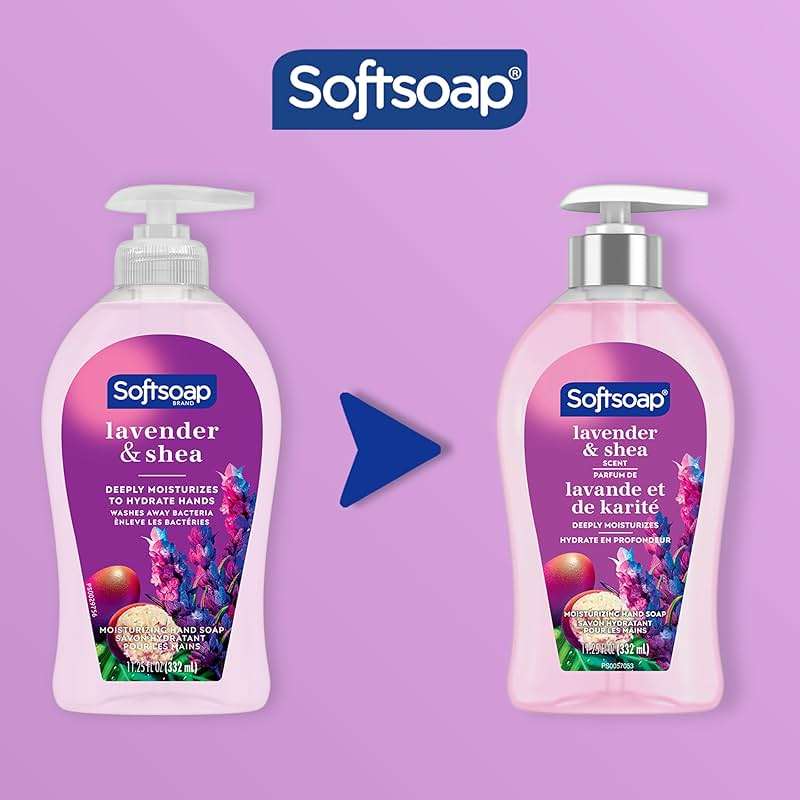 Softsoap Lavender & Shea Scent Liquid Hand Soap, Moisturizing Liquid Hand Soap, 11.25 Ounce, 6 Pack - Image 2