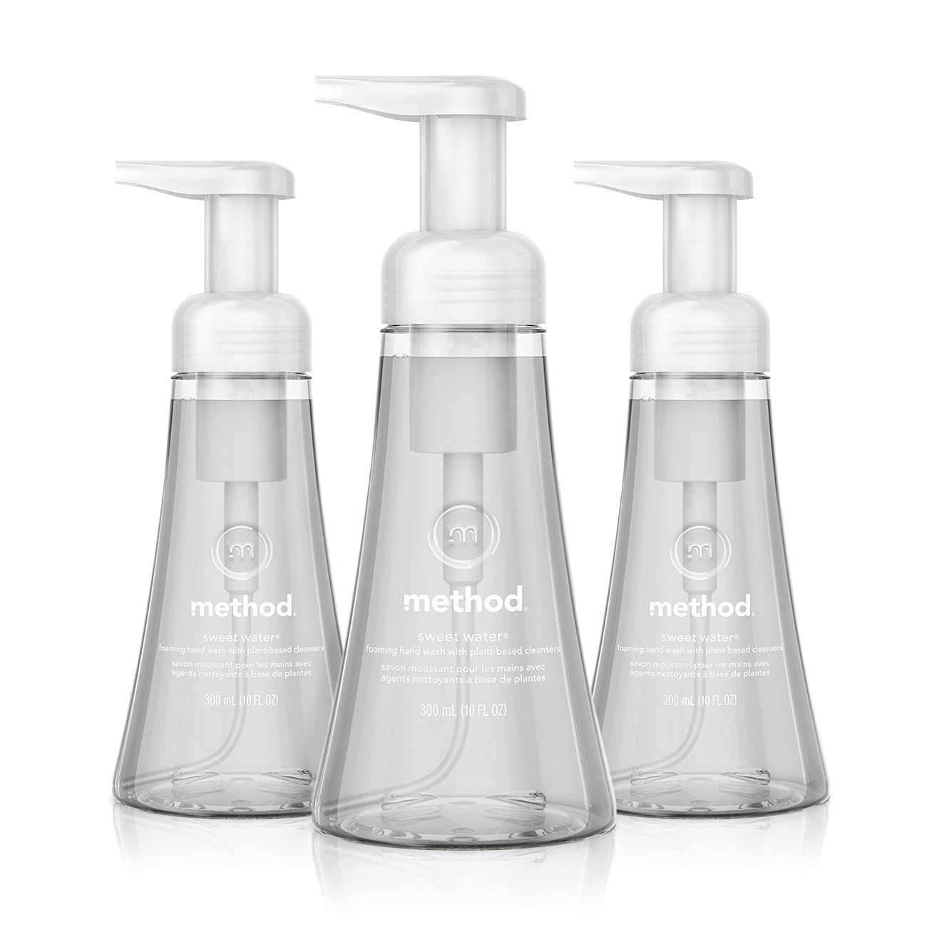 Method Foaming Hand Soap, Sweet Water, Paraben and Phthalate Free, 10 fl oz (Pack of 3) - Image 1