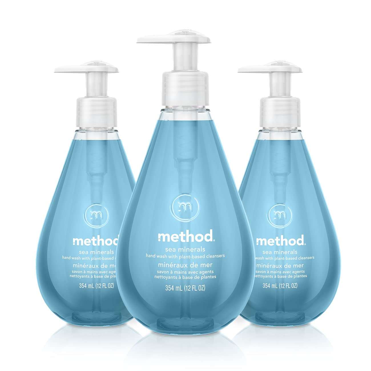 Method Gel Hand Soap, Sea Minerals, 12 fl oz (Pack of 3) - Image 1