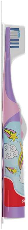 Colgate Kids Battery Powered Toothbrush, Kids Battery Toothbrush with Included AA Battery, Extra Soft Bristles, Flat-Laying Handle to Prevent Rolling, Unicorn Toothbrush, 1 Pack - Image 9