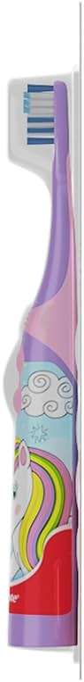 Colgate Kids Battery Powered Toothbrush, Kids Battery Toothbrush with Included AA Battery, Extra Soft Bristles, Flat-Laying Handle to Prevent Rolling, Unicorn Toothbrush, 1 Pack - Image 10