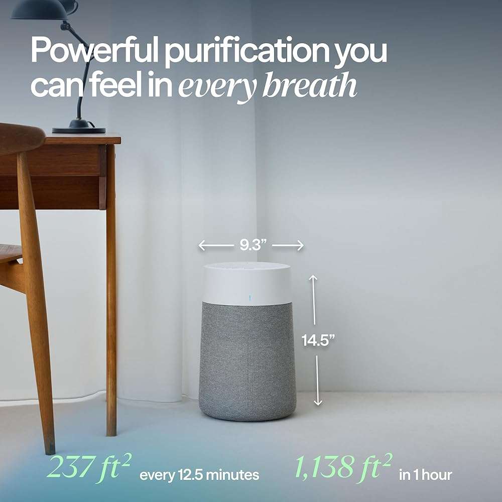 BLUEAIR Blue Pure 511i Max Smart Air Purifier for Bedroom & Small Rooms up to 1,138 Sq Ft, HEPASilent Air Cleaner for Pets, Allergies, Smoke & Dust, Quiet WiFi Air Purifier with Auto Mode - Image 2