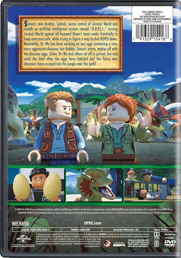 LEGO Jurassic World: Double Trouble [DVD] - Image 2