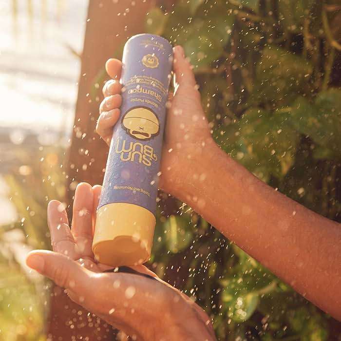 Sun Bum Blonde Purple Shampoo - Cleanses and Prevents Dryness with Deep Moisturizing and Brightening Formula - Color Enhancing and Toning Treatment for Blonde Hair - Color Firendly - 10 oz - Image 3
