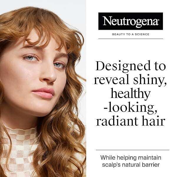 Neutrogena Exfoliating Healthy Scalp Clarifying Shampoo for Oily Hair & Scalp, Pink Grapefruit pH-Balanced Anti-Residue Formula Adds Shine, Sulfate, Paraben & Phthalate-Free, Color-Safe, 12 Fl Oz - Image 2