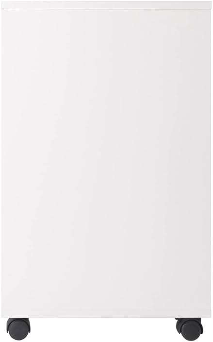 Winsome Halifax Mobile Storage Cabinet with 1 Door & 5 Drawers in White, Stylish & Functional Home Storage Cabinet for Filing, Kitchen Organization, Moveable Furniture for Office, Dorms, Apartments - Image 7