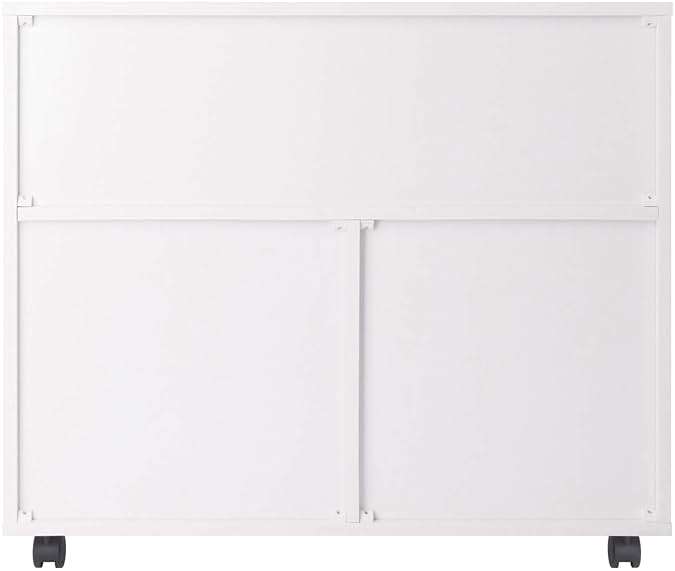 Winsome Halifax Mobile Storage Cabinet with 1 Door & 5 Drawers in White, Stylish & Functional Home Storage Cabinet for Filing, Kitchen Organization, Moveable Furniture for Office, Dorms, Apartments - Image 8