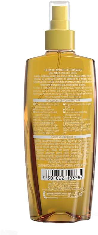 Grisi Manzanilla Hair Lotion Gold – Chamomile Hair Lightening Spray | Enhances Golden Highlights Naturally with Daily Use | Leave-In Detangler Spray for Soft, Shiny Hair | 8.4 Fl Oz, 2-Pack - Image 8