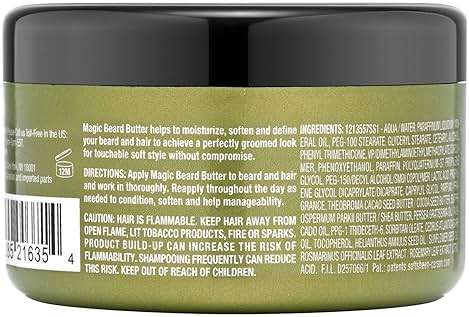 SoftSheen-Carson Magic Men's Grooming Conditioning Beard Butter With Cocoa Butter and Cedarwood Oil, Moisturizes, Softens and Define With No Drying Alcohol, 3.5 ounces - Image 2