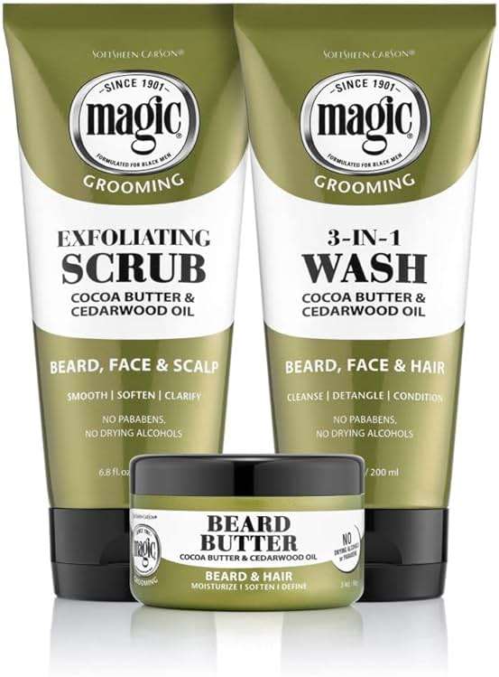 SoftSheen-Carson Magic Men's Grooming Conditioning Beard Butter With Cocoa Butter and Cedarwood Oil, Moisturizes, Softens and Define With No Drying Alcohol, 3.5 ounces - Image 14