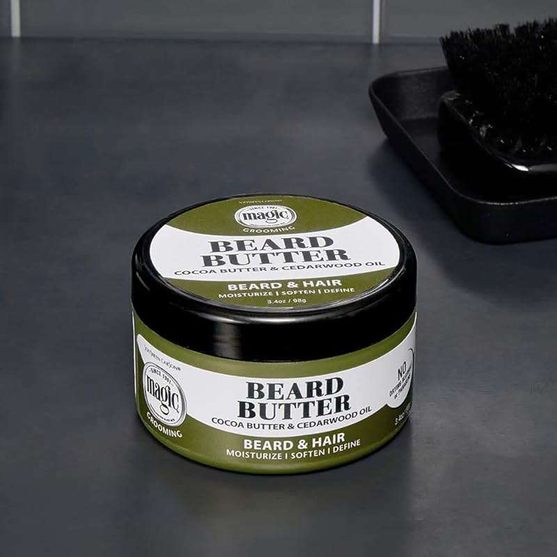 SoftSheen-Carson Magic Men's Grooming Conditioning Beard Butter With Cocoa Butter and Cedarwood Oil, Moisturizes, Softens and Define With No Drying Alcohol, 3.5 ounces - Image 10