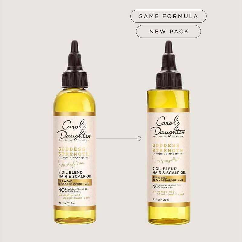Carol's Daughter Goddess Strong Bundle: Hair Care Kit with Shampoo, Conditioner, Leave-In Treatment and Scalp Oil, 4 Items - Image 2