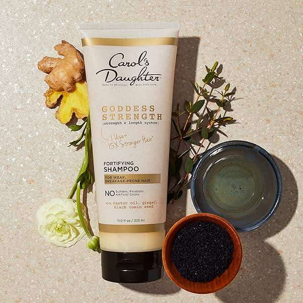 Carol's Daughter Goddess Strong Bundle: Hair Care Kit with Shampoo, Conditioner, Leave-In Treatment and Scalp Oil, 4 Items - Image 11