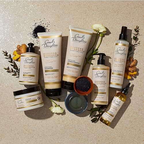 Carol's Daughter Goddess Strong Bundle: Hair Care Kit with Shampoo, Conditioner, Leave-In Treatment and Scalp Oil, 4 Items - Image 15