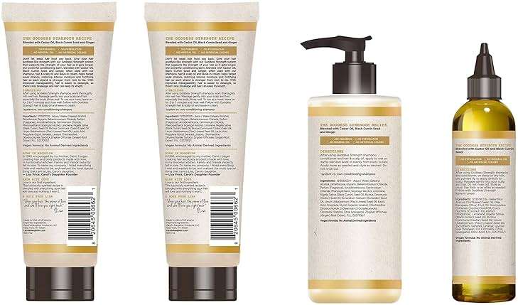 Carol's Daughter Goddess Strong Bundle: Hair Care Kit with Shampoo, Conditioner, Leave-In Treatment and Scalp Oil, 4 Items - Image 3