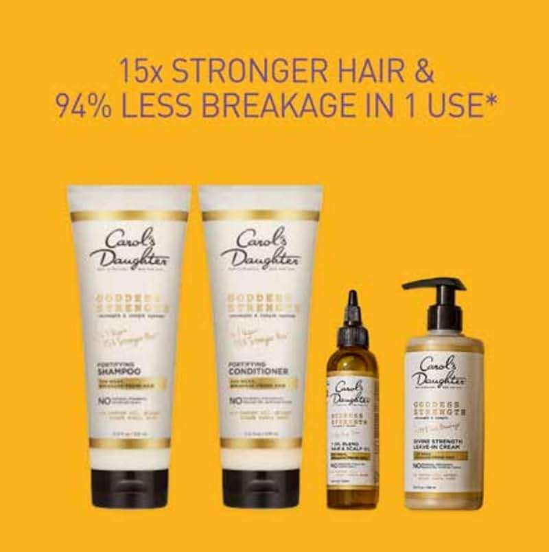 Carol's Daughter Goddess Strong Bundle: Hair Care Kit with Shampoo, Conditioner, Leave-In Treatment and Scalp Oil, 4 Items - Image 6