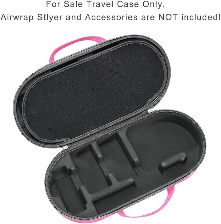 RLSOCO Travel Case for Dyson Airwrap Complete Long/Complete Styler HS08 HS05 HS01,NOT for Dyson Airwrap i.d. - Fits 4pcs Long Barrels or Short Barrels - Pink (Case Only,Hair Styler is not Included) - Image 2