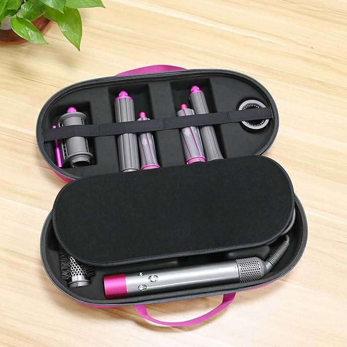 RLSOCO Travel Case for Dyson Airwrap Complete Long/Complete Styler HS08 HS05 HS01,NOT for Dyson Airwrap i.d. - Fits 4pcs Long Barrels or Short Barrels - Pink (Case Only,Hair Styler is not Included) - Image 9