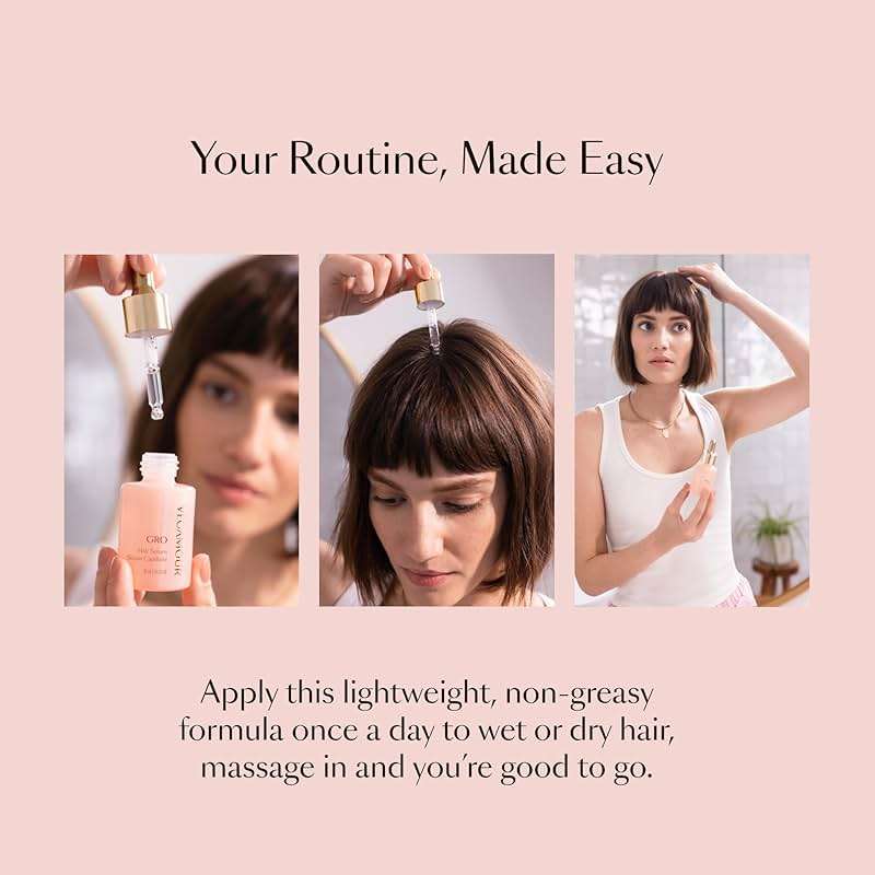 VEGAMOUR GRO Hair Serum for Hair Thinning & Shedding, Thicker Fuller Looking Hair In As Soon As 90 Days, Non Oily, Bergamot Scent, Vegan & Cruelty Free - Image 8