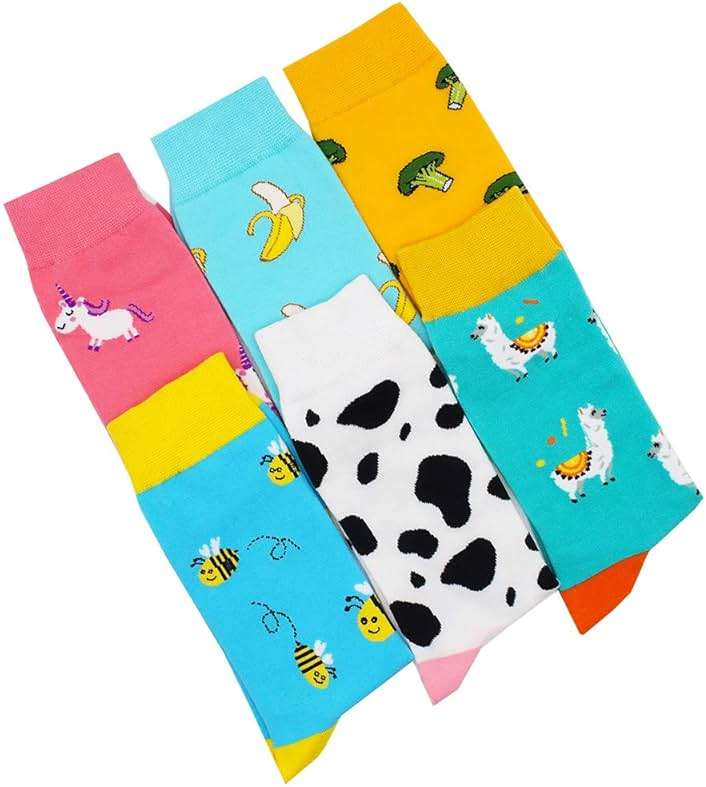 TOEJYJ Women Fun Socks， Colorful Crazy Cool Funny Socks， Pattern Funky Novelty Socks Size 9-11 - Image 2