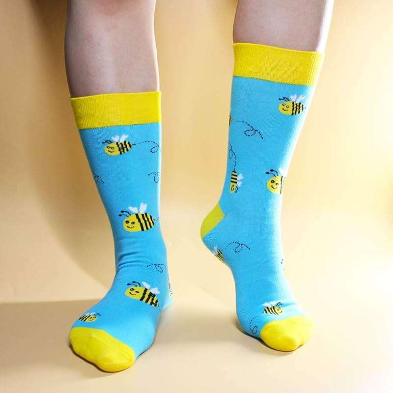 TOEJYJ Women Fun Socks， Colorful Crazy Cool Funny Socks， Pattern Funky Novelty Socks Size 9-11 - Image 3