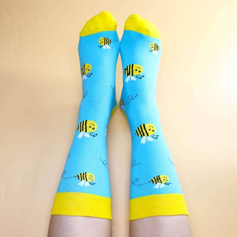 TOEJYJ Women Fun Socks， Colorful Crazy Cool Funny Socks， Pattern Funky Novelty Socks Size 9-11 - Image 4