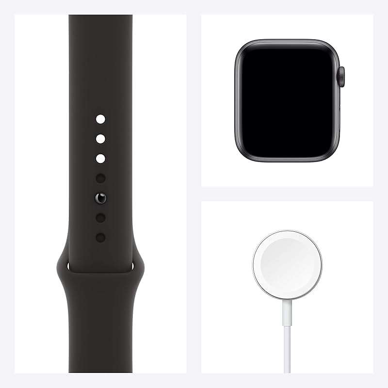 Apple Watch Series 6 (GPS, 44mm) - Space Gray Aluminum Case with Black Sport Band (Renewed) - Image 7