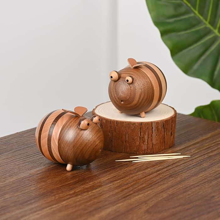 Bee Toothpick Holder Dispenser - Unique Kitchen Gadgets for Home Decor and Gifts, Cute Kitchen Accessories for Bee Lovers, Bee Decor - Perfect Kitchen Gifts Idea--Includes 150 Pcs Toothpicks - Image 2