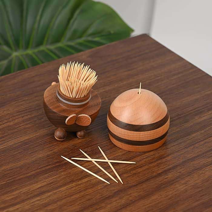 Bee Toothpick Holder Dispenser - Unique Kitchen Gadgets for Home Decor and Gifts, Cute Kitchen Accessories for Bee Lovers, Bee Decor - Perfect Kitchen Gifts Idea--Includes 150 Pcs Toothpicks - Image 3