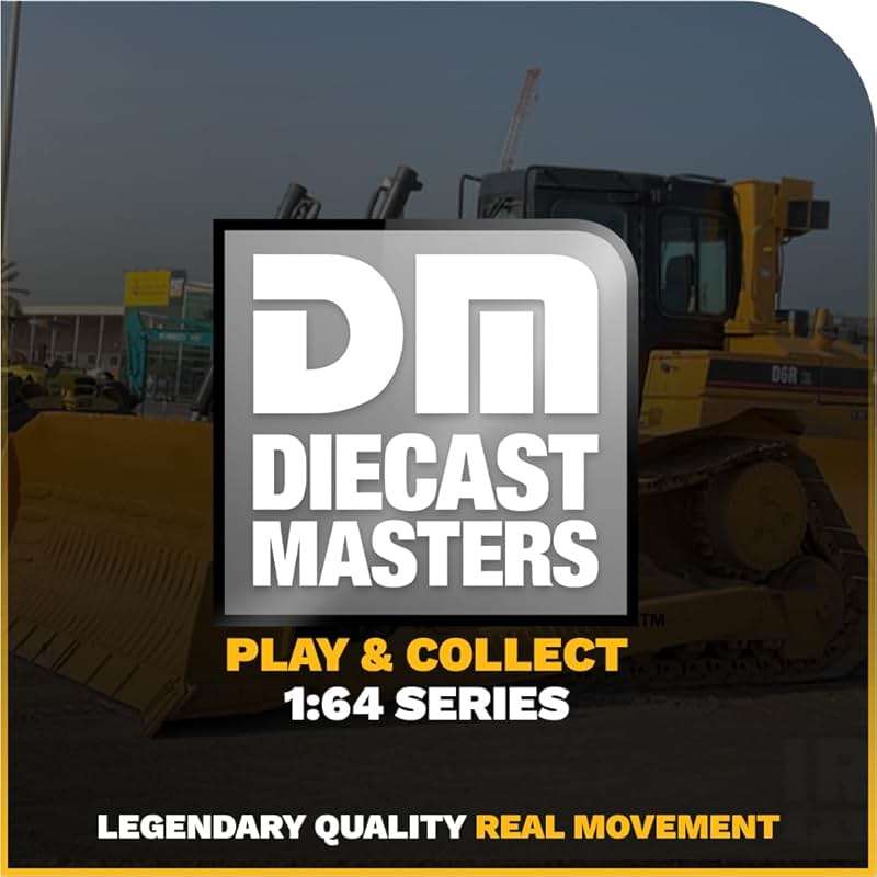 Diecast Masters 1:64 Caterpillar D6R XL Bulldozer, Play & Collect Series Cat Trucks & Construction Equipment | 1:64 Scale Model Diecast Collectible Model 85691 - Image 8