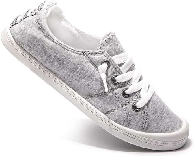 Women's Slip On Canvas Sneaker Low Top Casual Walking Shoes Classic Comfort Flat Fashion Sneakers - Image 4