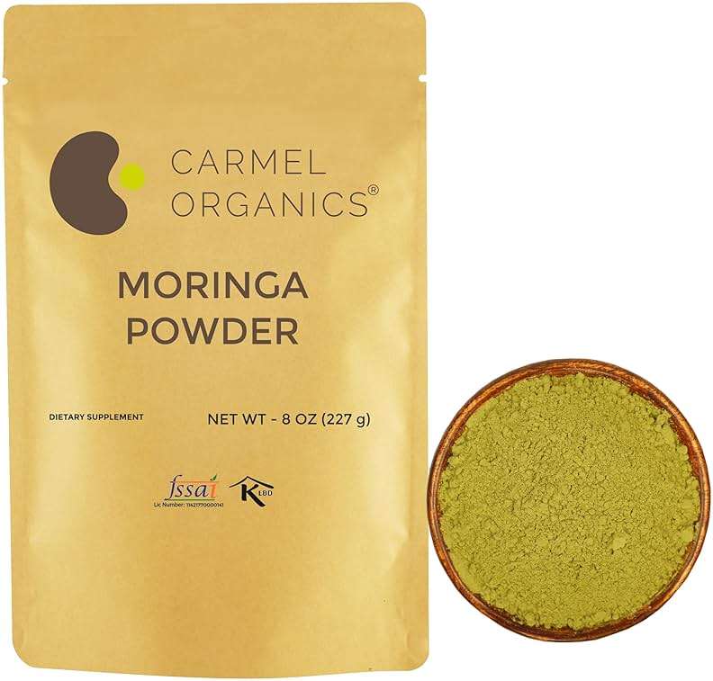 Moringa Leaves Powder (8 Ounce) | Non GMO | Super Food for Smoothies and Drinks | Natural | No Added Preservative or Additive | Moringa Oleifera Powder - Image 1