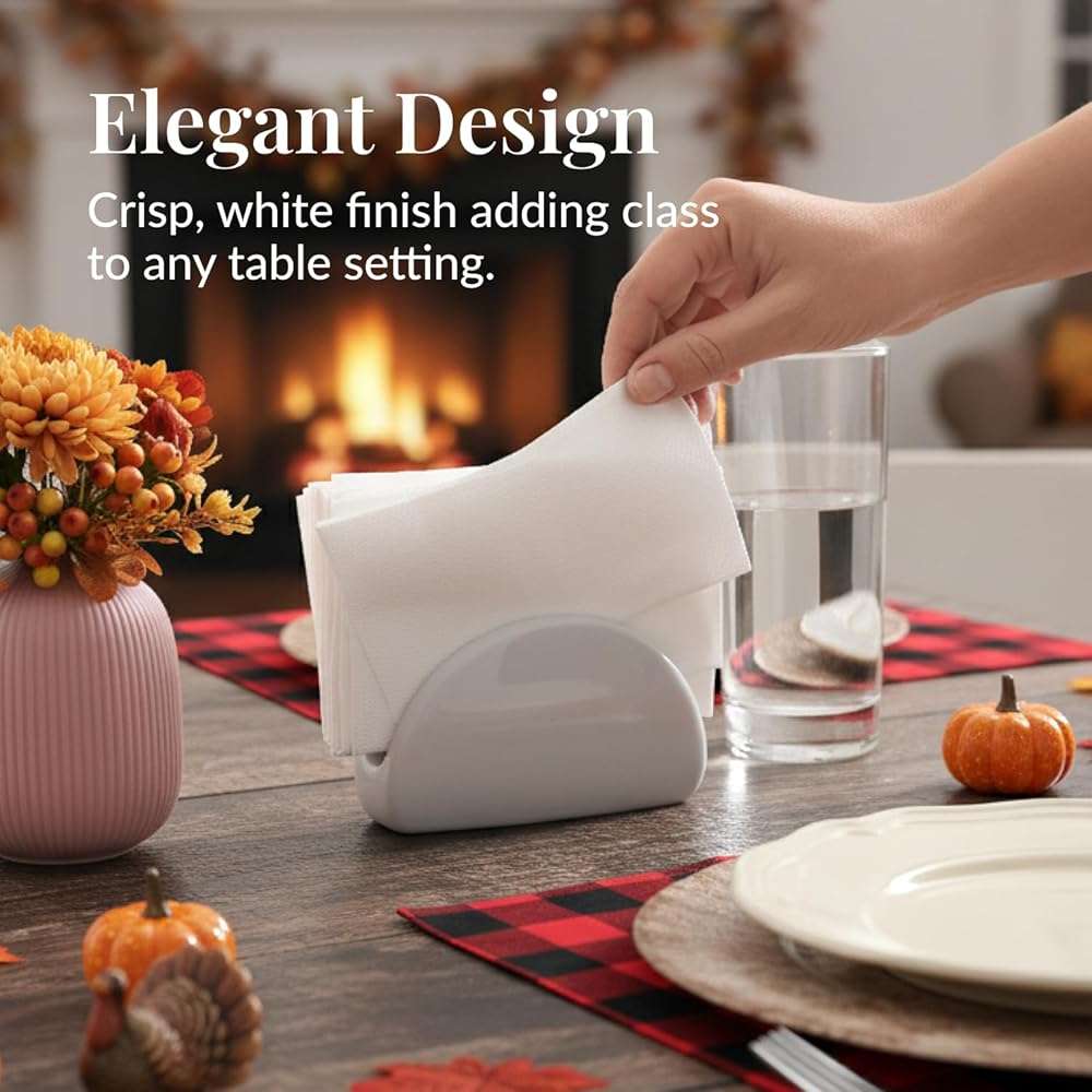 Prestee 50-Pack Paper Towels - 7.8 x 4.25 Inch Soft Linen Feel Paper Napkins - Durable and Absorbent Hand Towels for Bathroom - Disposable Table Napkins for Weddings, Dinners, Christmas, Thanksgiving - Image 6