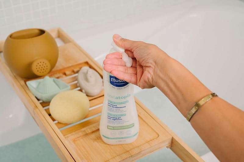 Mustela Stelatopia Eczema-Prone Skin Cleansing Gel - Baby Face & Body Wash with Natural Avocado & Sunflower Oil - Fragrance-Free & Tear Free - Image 8