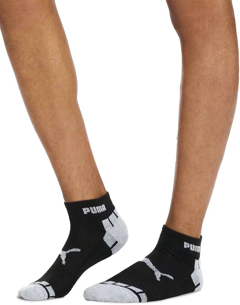 PUMA Men's 6 Pack Quarter Crew Socks - Image 3
